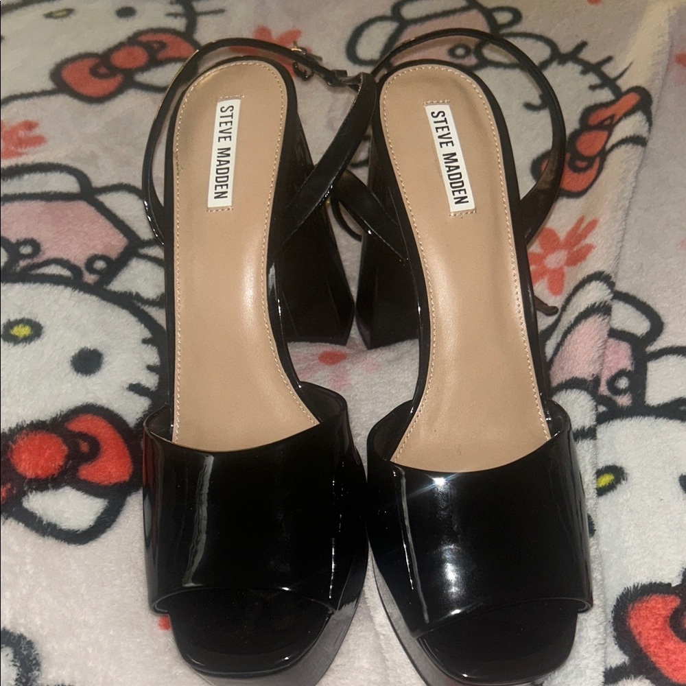 Steve Madden Black Women's Platform Heels